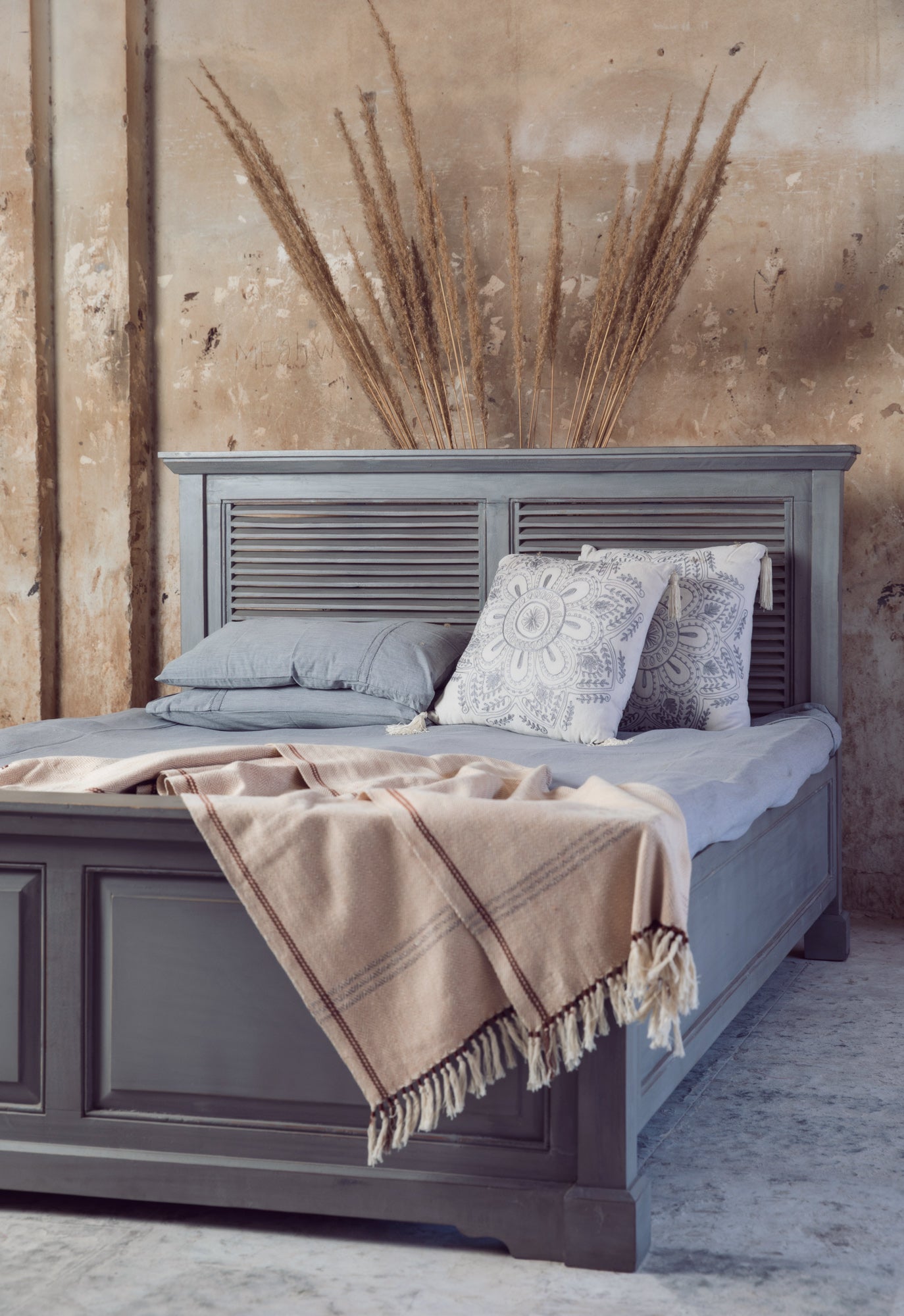 Nicholson Shutter Bed - Savana Living - One With Wood