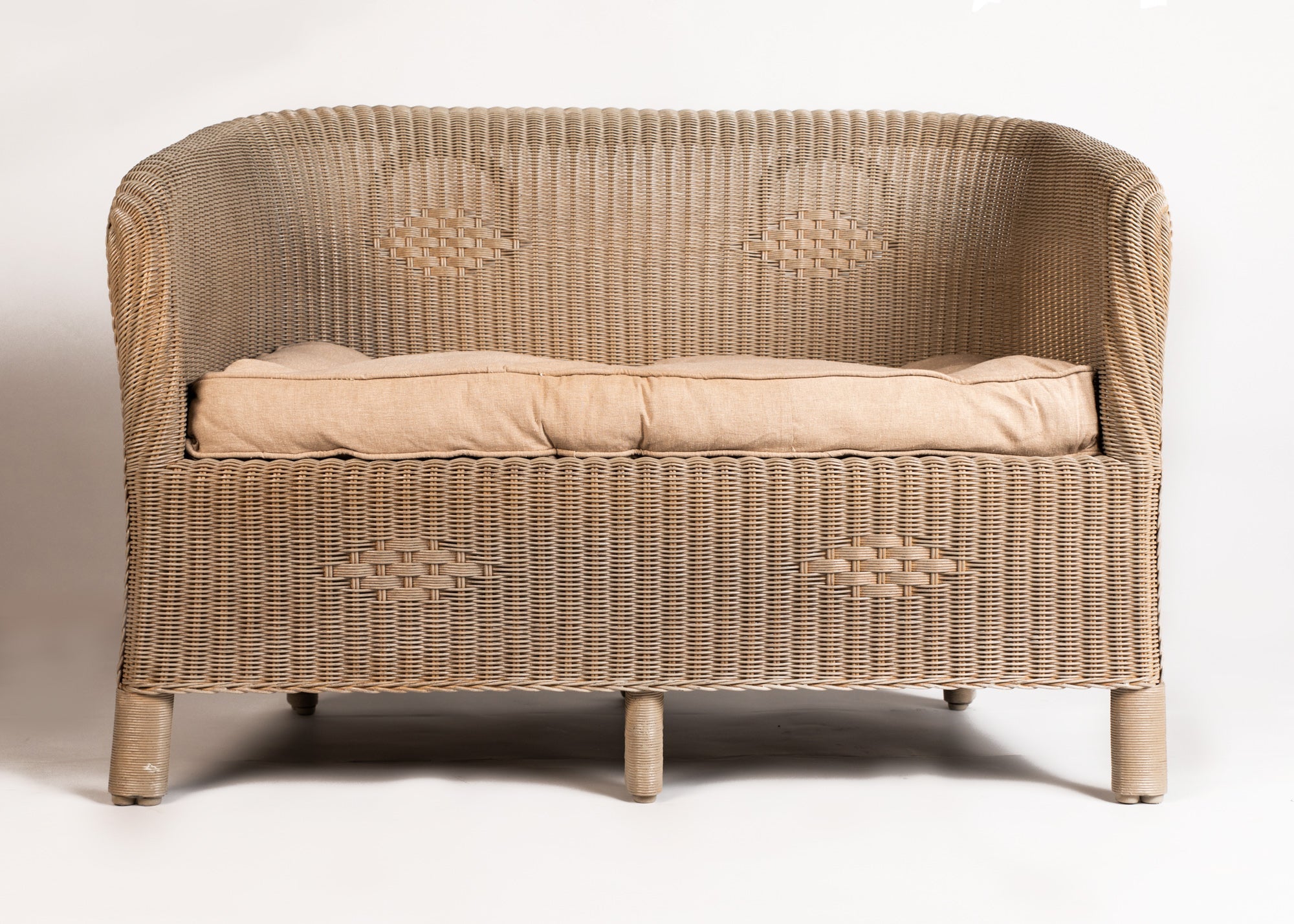 Carla Wicker Sofa - Savana Living - One With Wood