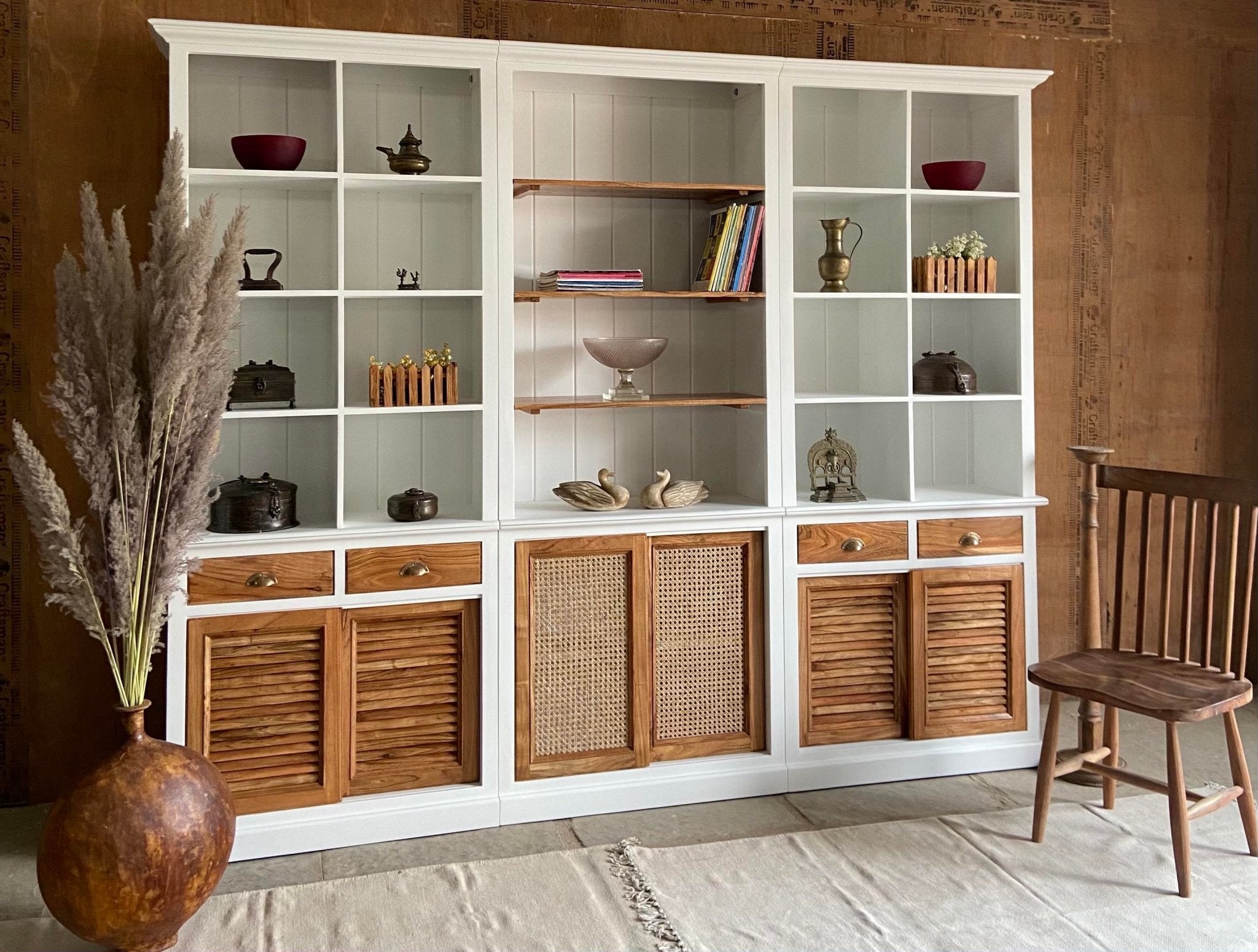 Crusoe Library Set - Savana Living - One With Wood