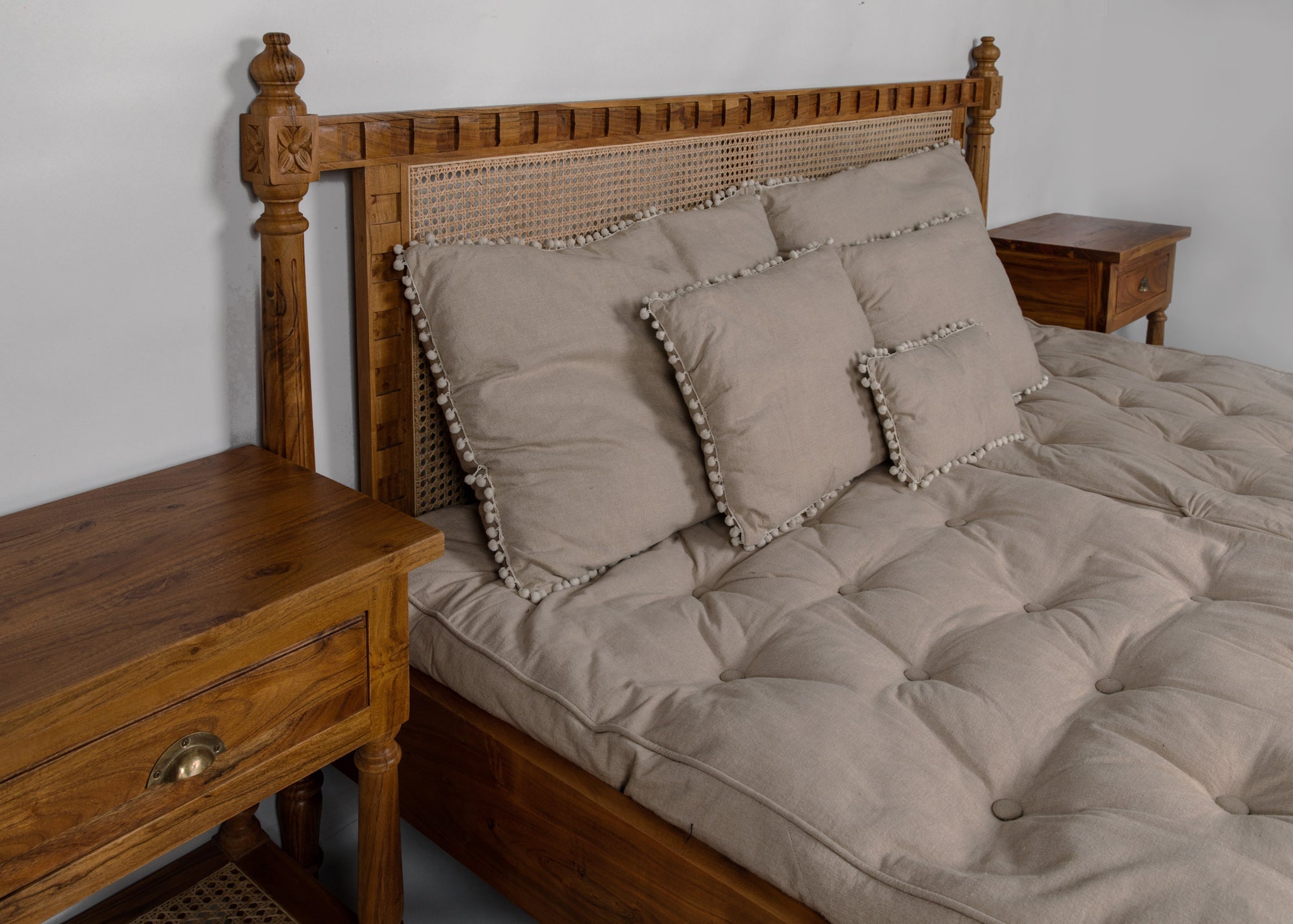 Katherine Rattan Bed - Savana Living - One With Wood