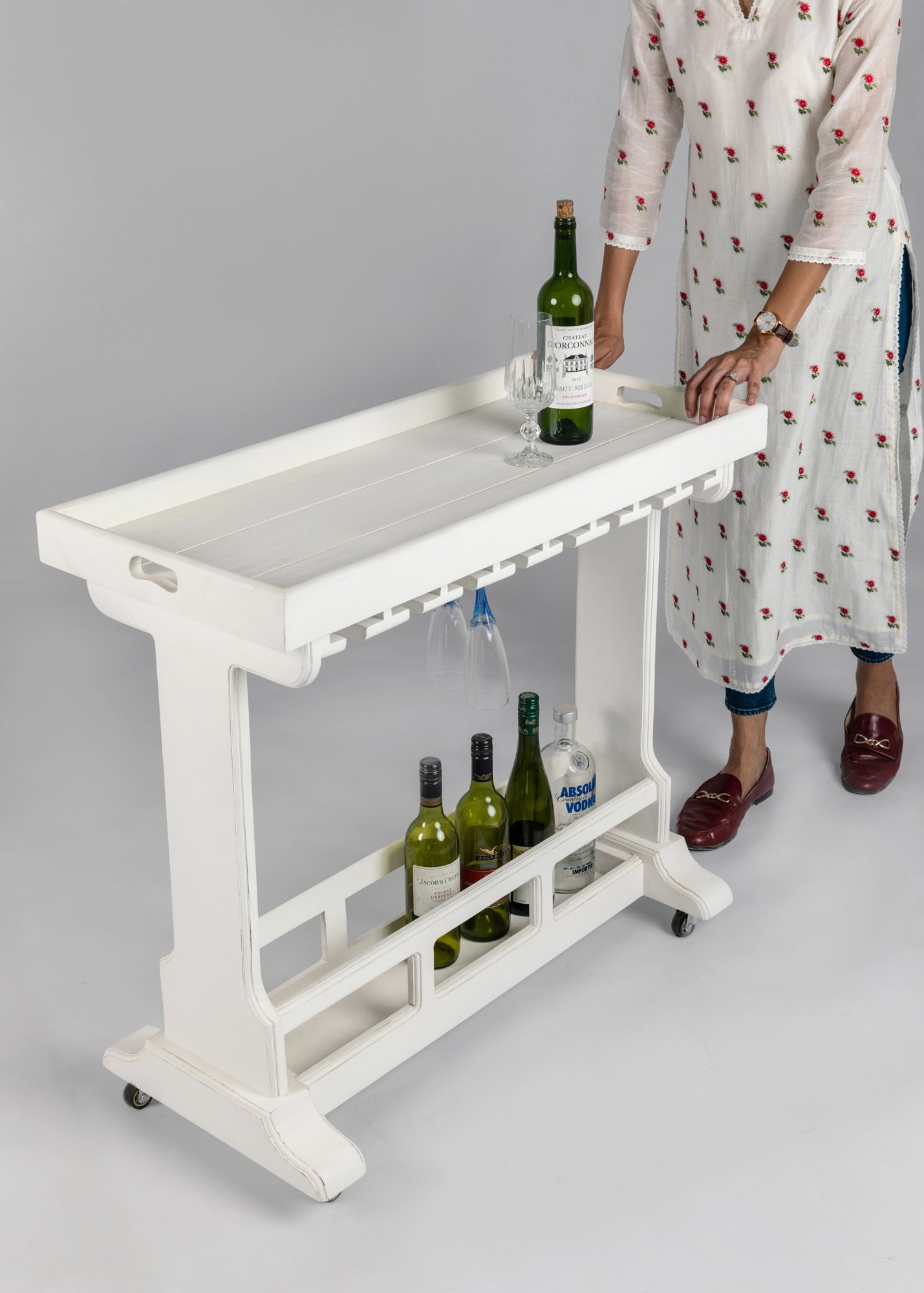 Ramon Portable Bar Table - Savana Living - One With Wood